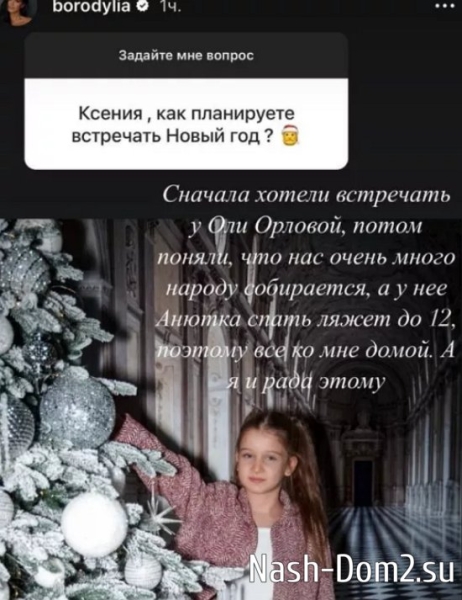 Покинувшая пост ведущей Бородина рассказала о планах на Новый год