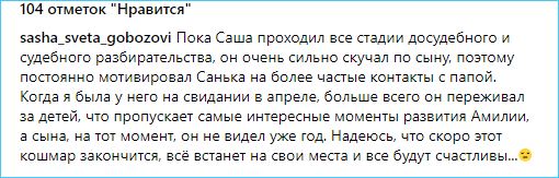Александр Гобозов больше всего переживает, что не видится с детьми, уверяет его жена Светлана