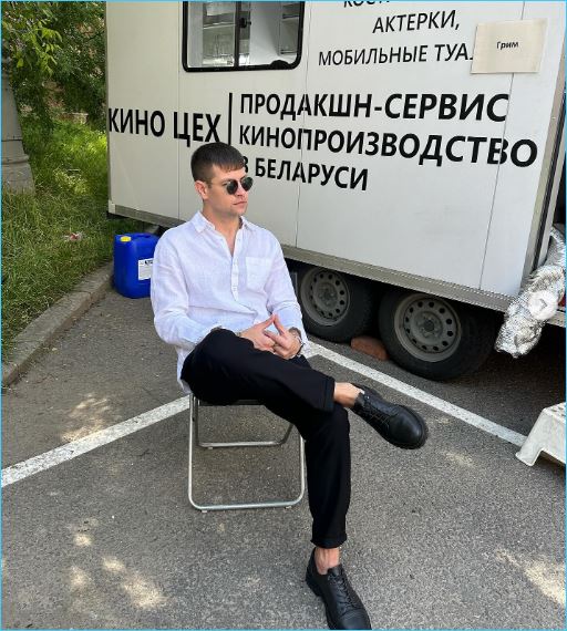 Дмитрий Дмитренко отмечает день рождения на съемках в сериале