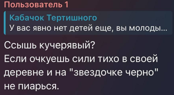 Саша Черно ответила Маю Абрикосову, переживающему за её сына Саша Черно ответила Маю Абрикосову, переживающему за её сына