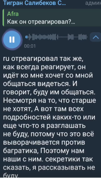 Тигран Салибеков засекретил поездки в детский сад к сыну Баграту