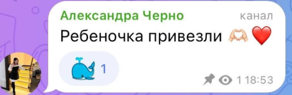 Саша Черно после бурно проведенных праздников окунулась в материнство