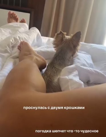 Катя Скалон проснулась с двумя "крошками" и решила на время улететь из Сочи