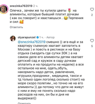 Ольга Рапунцель перечислила затраты на детей, которые Дмитренко не под силу
