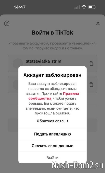 Анастасия Стецевят: Мне снесли аккаунт в ТикТоке