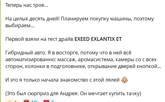 Елизавета Полыгалова: теперь нас трое Елизавета Полыгалова: теперь нас трое