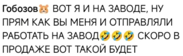 Александр Гобозов отправился работать на завод Александр Гобозов отправился работать на завод