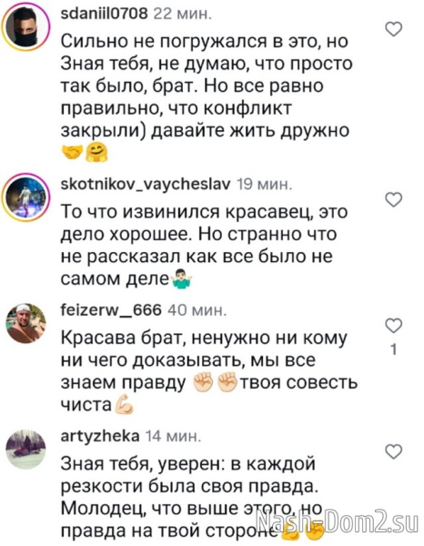 Никита Шалюков: В недавнем конфликте я был неправ Никита Шалюков: В недавнем конфликте я был неправ